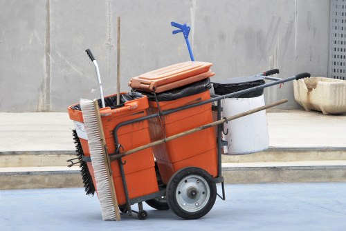 Commercial waste removal van outside an Anerley high street shop